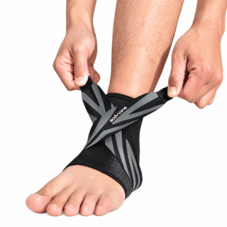 Bodyvine Sport Enkelbrace Lichtgewicht Enkelbandage Verzwikte Enkel Enkelinstabiliteit Zwart (2)