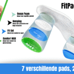 Fitpace Ecodasher Steunzool 7 Verschillende Pads, 20 Combinaties