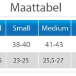 Go Medical Platvoet Inlegzolen Maattabel