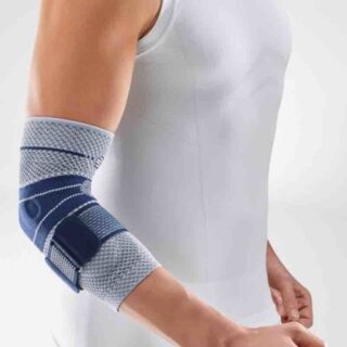 bauerfeind epitrain elleboogbrace grijs titaan probrace-min